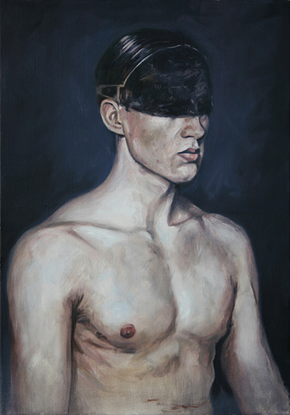 herve martijn blindfold senses holebi exhibition brussels Alberto Divittorio male figure nude 